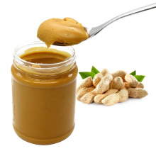 High quality peanut butter in glass jar
